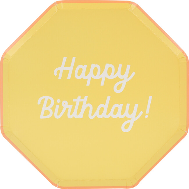 Mixed Happy Birthday Side Plates - Party - 6
