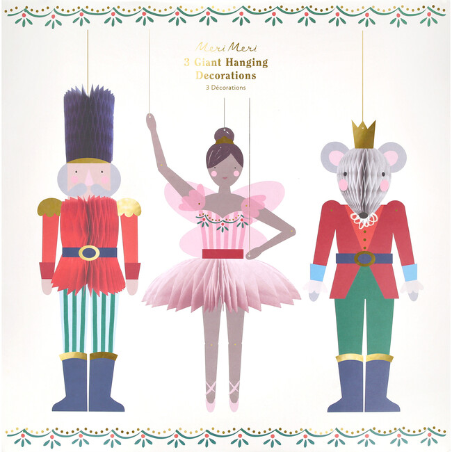 Nutcracker Ballet Giant Hanging Decorations - Party - 6