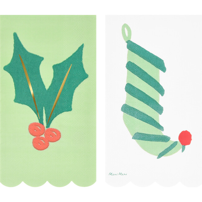 Mixed Christmas Icon Guest Towels - Party - 5