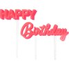 Happy Birthday Pink Acrylic Toppers - Party - 2