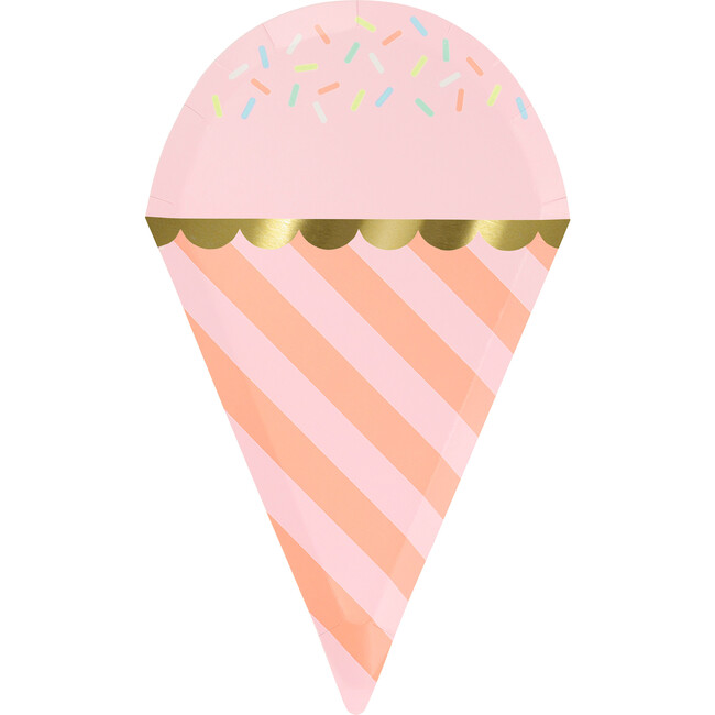 Ice Cream With Sprinkles Plates - Party - 4
