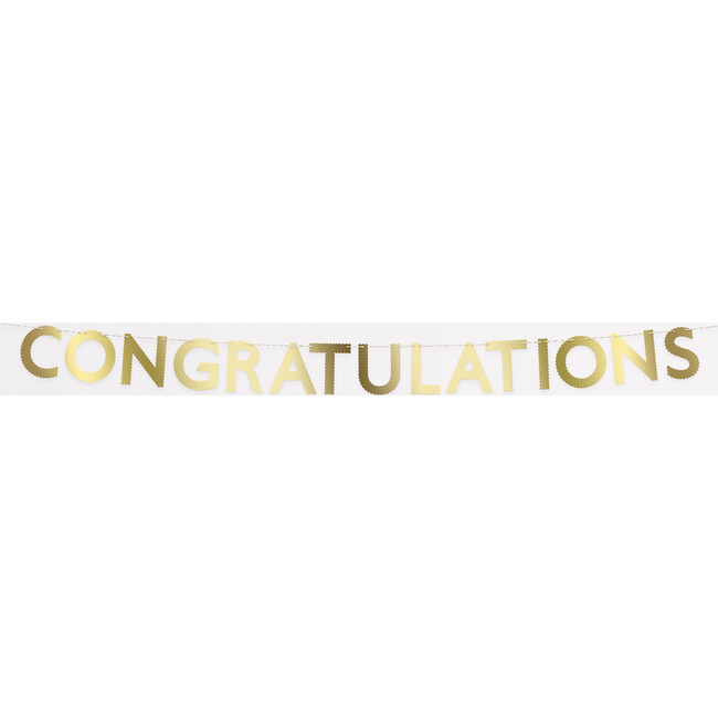 Gold Scallop Congratulations Garland