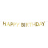 Gold Scallop Happy Birthday Garland - Party - 3