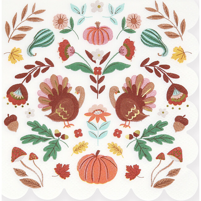 Folk Fall Small Napkins