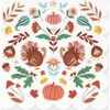 Folk Fall Small Napkins - Party - 1 - thumbnail