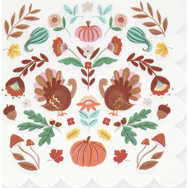 Folk Fall Large Napkins