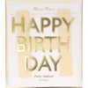 Gold Scallop Happy Birthday Garland - Party - 4