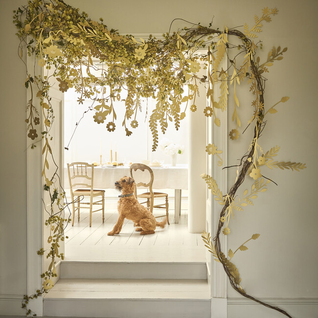 Gold Flower Backdrop - Party - 2