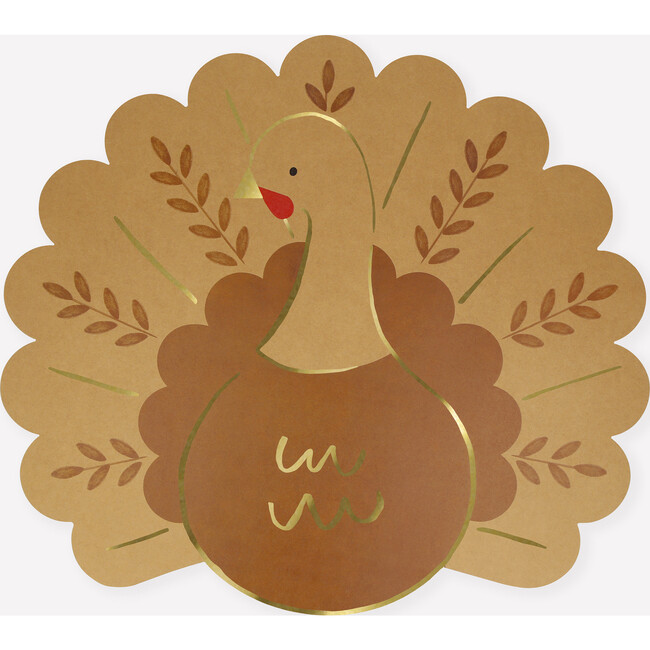 Folk Turkey Paper Placemats