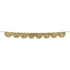 Gold Tinsel Scallop Garland - Party - 4