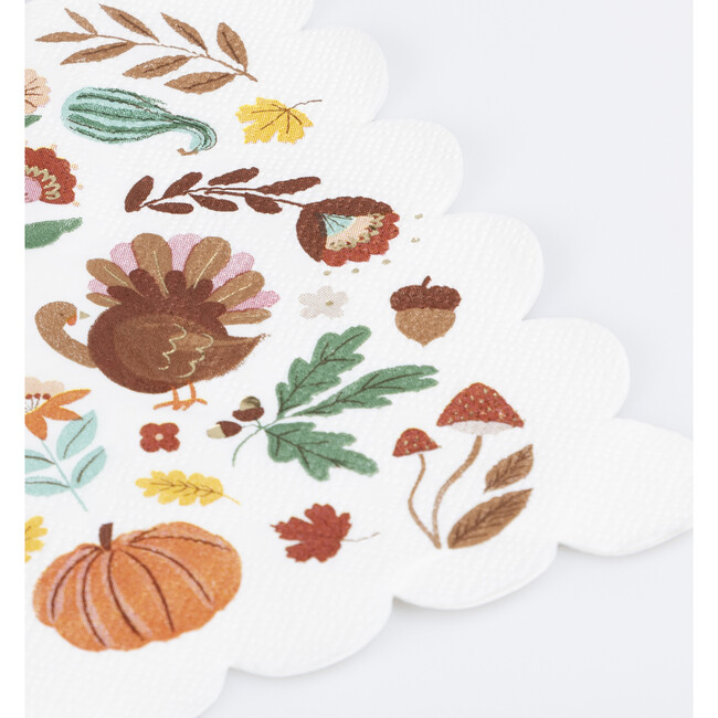 Folk Fall Large Napkins - Party - 2