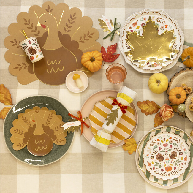 Folk Turkey Paper Placemats - Party - 2