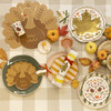 Folk Turkey Paper Placemats - Party - 2