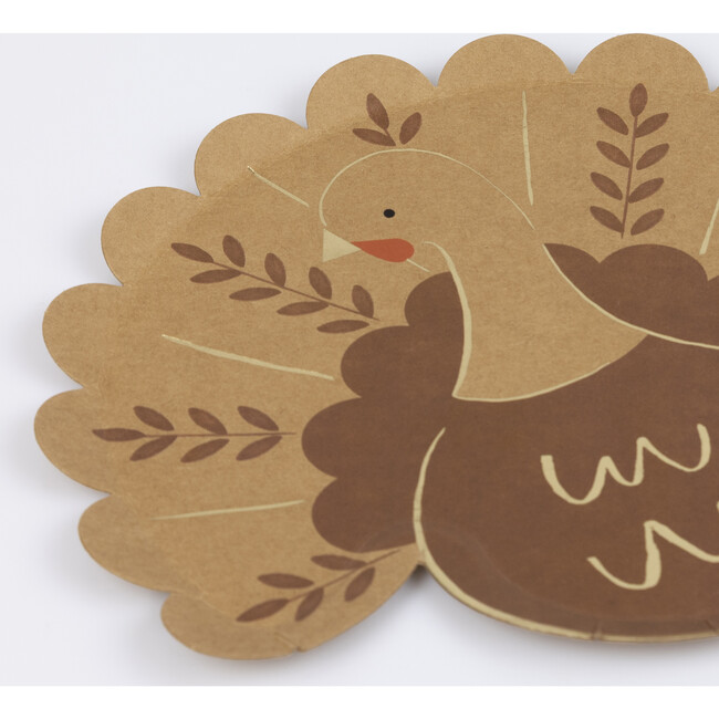 Folk Turkey Plates - Party - 3