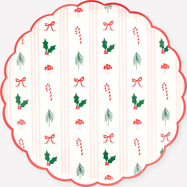 Festive Icon Stripes Side Plates