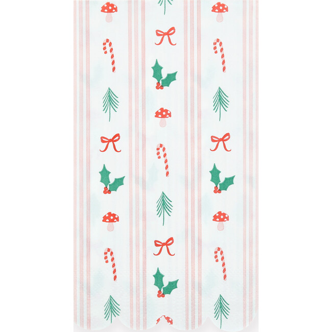 Festive Icon Stripes Guest Towels