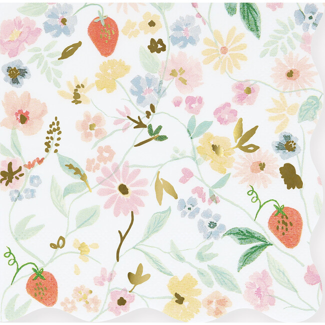 Elegant Floral Small Napkins