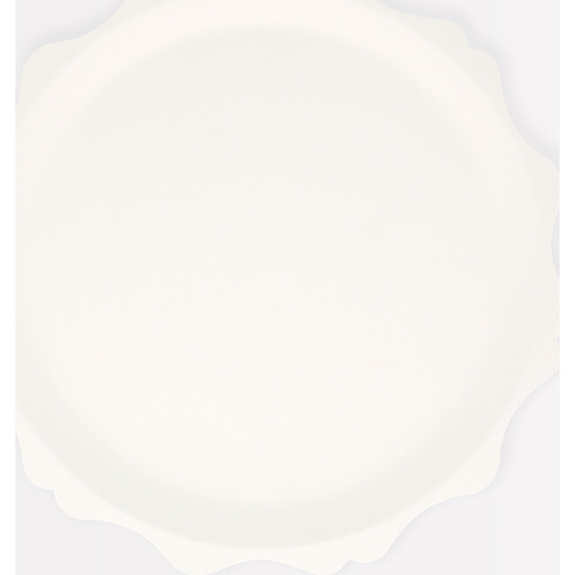 Cream Decorative Edge Compostable Side Plates