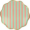 Festive Stripe Dinner Plates - Party - 4