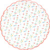 Ditsy Posy Scalloped Dinner Plates - Party - 4