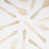 Elegant Floral Wooden Cutlery Set - Party - 3