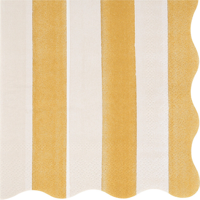 Fall Stripe Small Napkins - Party - 6