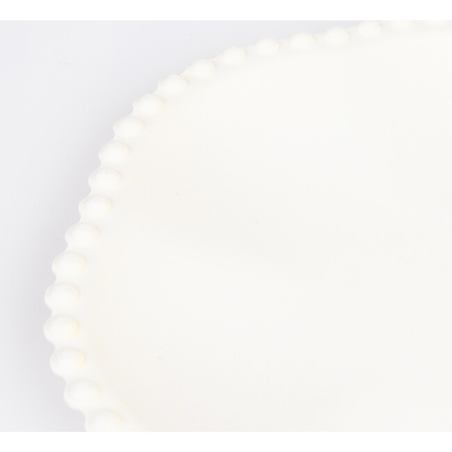 Cream Dot Edged Flower Compostable Side Plates - Party - 3