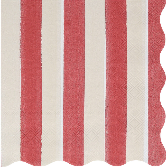Fall Stripe Large Napkins - Party - 4