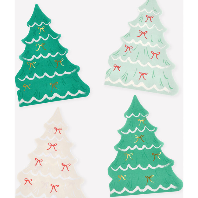 Christmas Tree With Bows Napkins