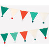 Christmas Pompom Flag Garland - Party - 1 - thumbnail