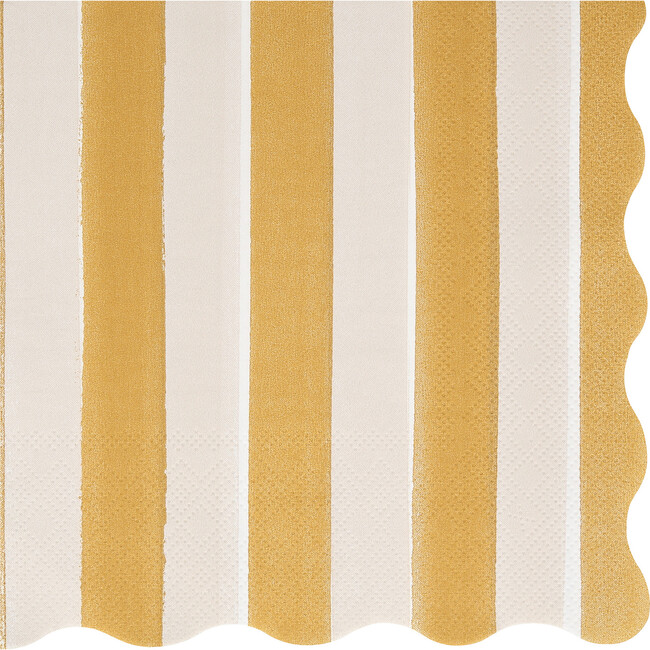 Fall Stripe Large Napkins - Party - 6