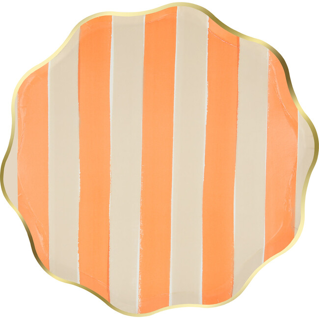 Fall Stripe Side Plates - Party - 6