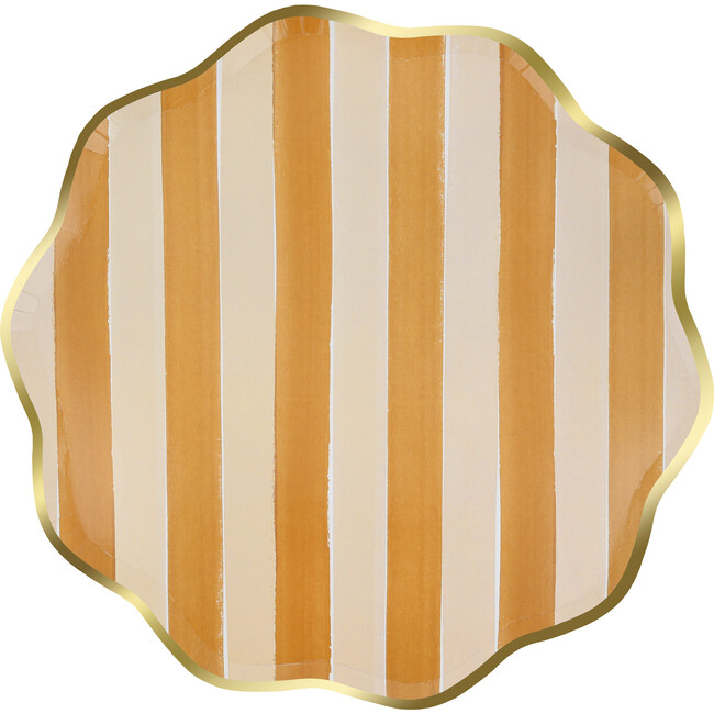 Fall Stripe Dinner Plates - Party - 6