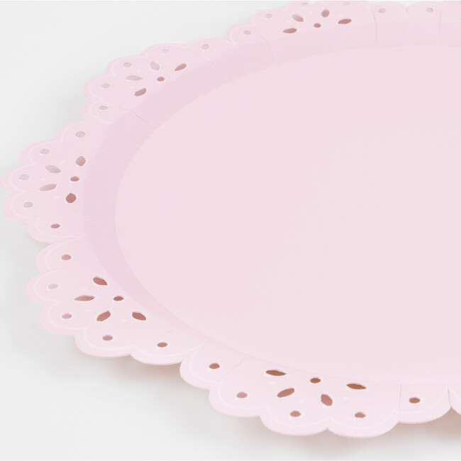 Broderie Anglaise Lace Multi Dinner Plates - Party - 4