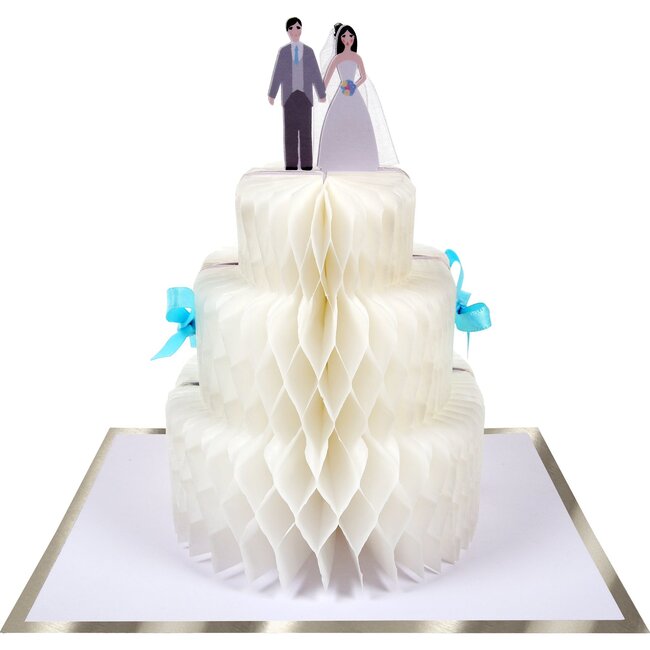 Wedding Cake Honeycomb Card