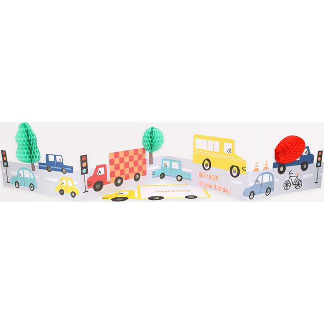 Transport Concertina Birthday Card
