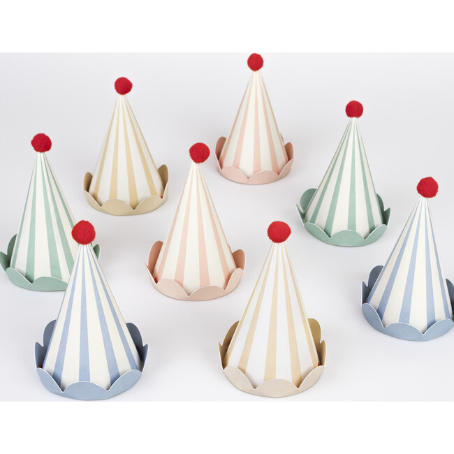Stripe Pastel Party Hats