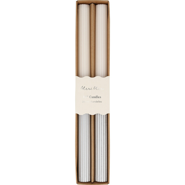 Silver Dipped Table Candles - Candles - 4
