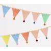 Pastel Pompom Flag Garland - Party - 1 - thumbnail