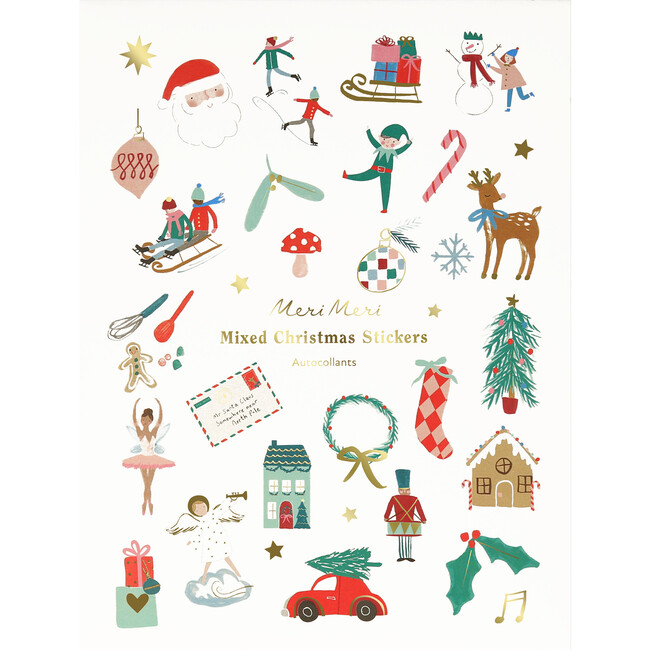 Mixed Icon Christmas Stickers