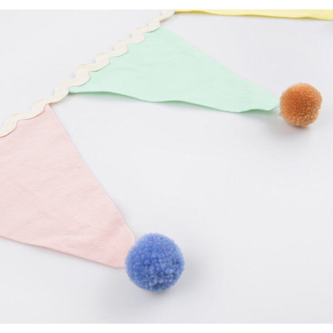 Pastel Pompom Flag Garland - Party - 5