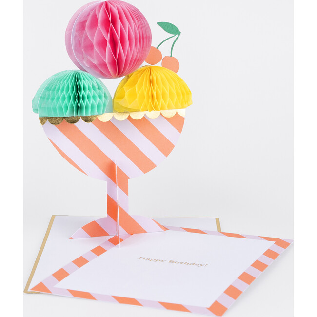Honeycomb Ice Cream Sundae Birthday Card