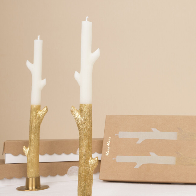 Gold Dipped Stick Candles