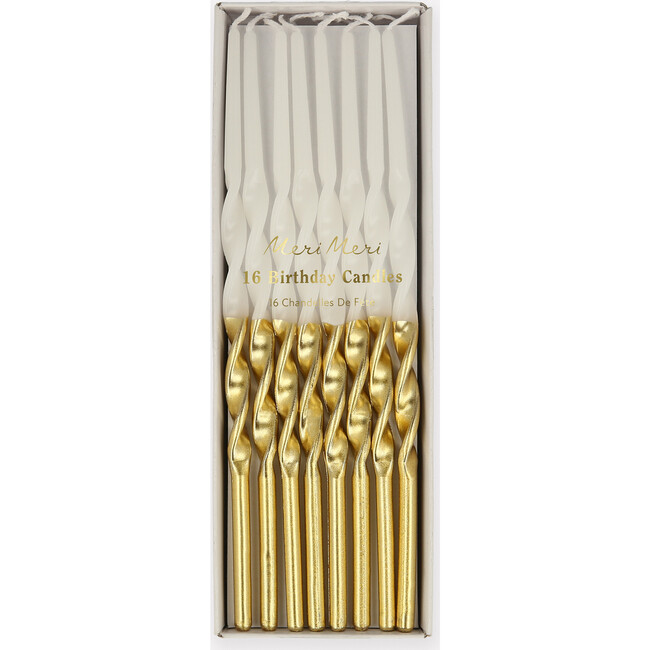 Gold Dipped Twisted Candles