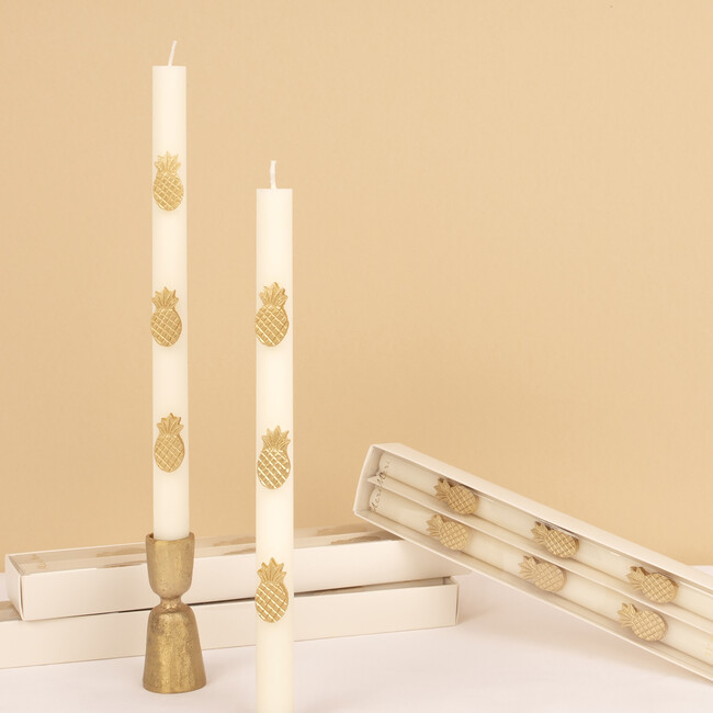 Gold Pineapple Table Candles