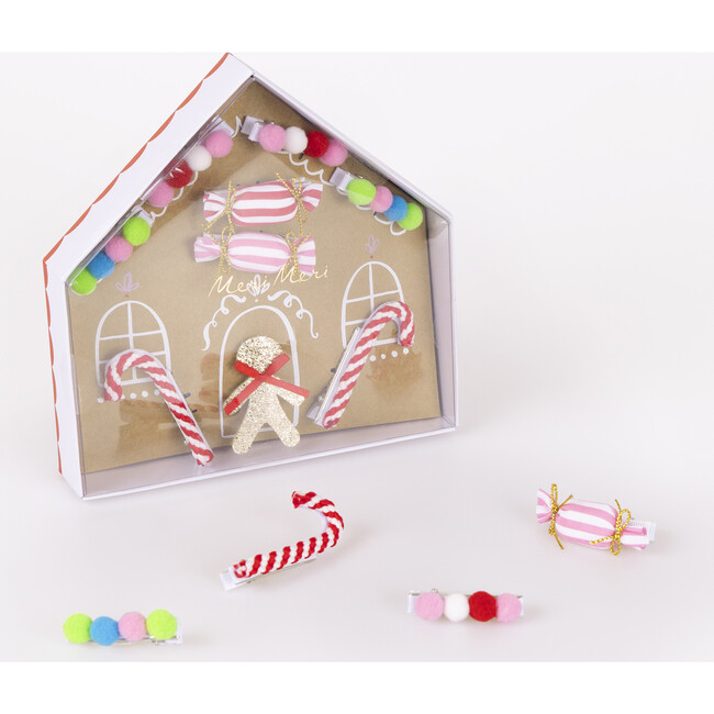 Gingerbread House Hair Clips