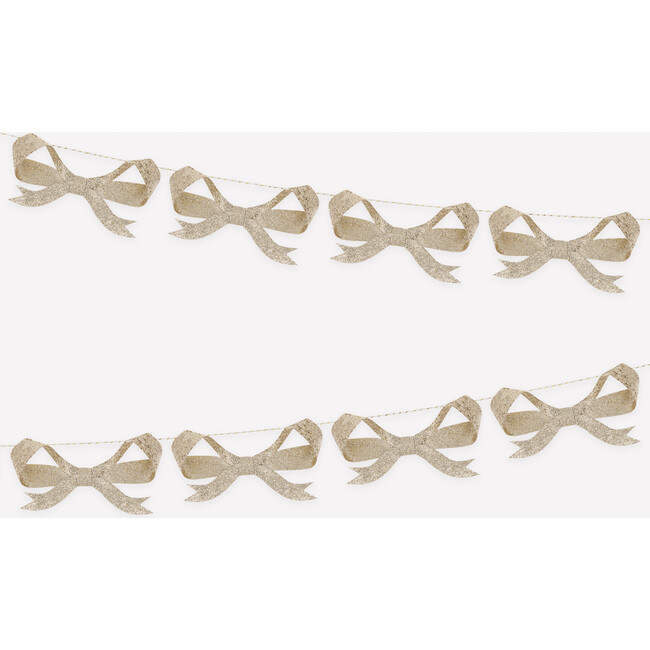 Glitter Bow Garland