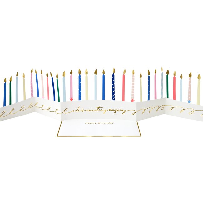 Candle Birthday Card