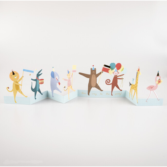 Animal Parade Concertina Card