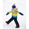 Two-Piece Play Snowsuit with Gradient Jacket, Black - Snowsuits - 3